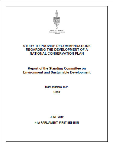 National Conservation Plan - Senate committee report